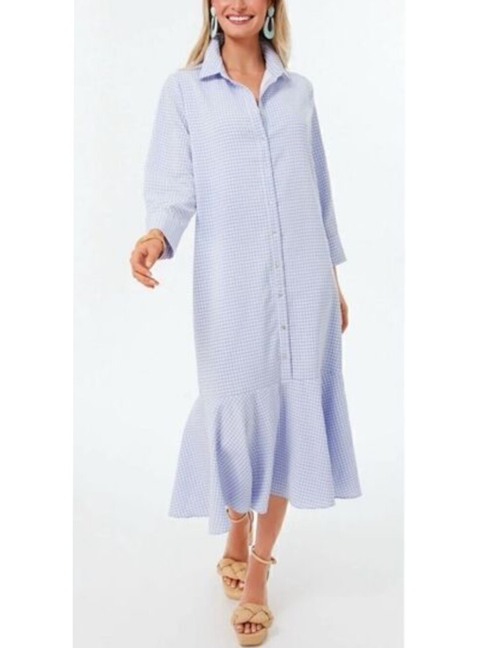 NEW Tuckernuck Pomander Place Shannon Gingham Midi Dress